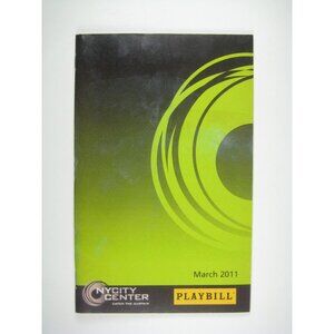 Where Charlie March 2011 NYC City Center Playbill New York City Encores Luker